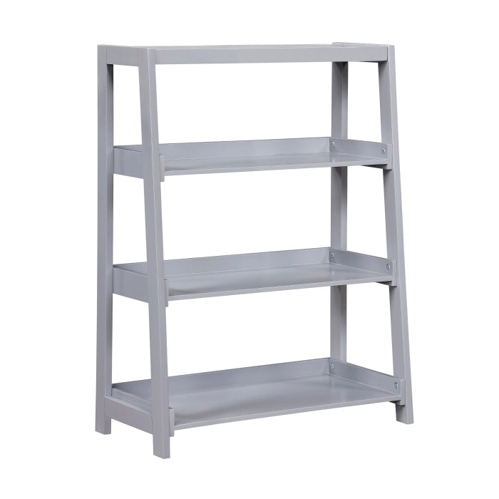 Sloane Gray 3 Fixed Shelves Bookcase