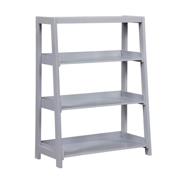 Sloane Gray 3 Fixed Shelves Bookcase