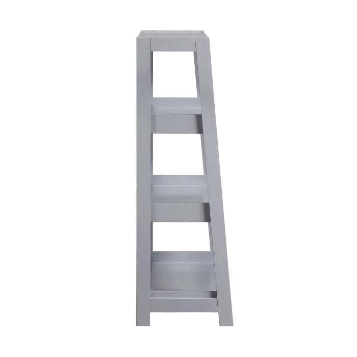 Sloane Gray 3 Fixed Shelves Bookcase