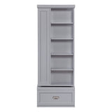 Sloane Gray Swivel Bookcase