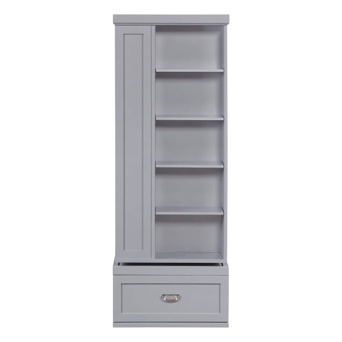Sloane Gray Swivel Bookcase