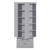Sloane Gray Swivel Bookcase