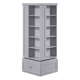 Sloane Gray Swivel Bookcase