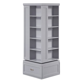 Sloane Gray Swivel Bookcase