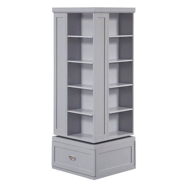 Sloane Gray Swivel Bookcase