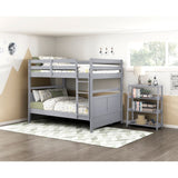 Sloane Gray 3 Fixed Shelves Bookcase