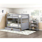 Sloane Gray 3 Fixed Shelves Bookcase