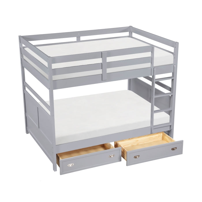 Sloane Gray Full Bunk Bed - Ornate Home