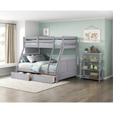 Sloane Gray 3 Fixed Shelves Bookcase