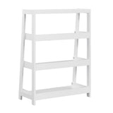 Sloane White 3 Fixed Shelves Bookcase