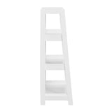 Sloane White 3 Fixed Shelves Bookcase