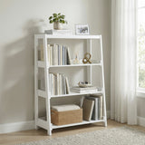 Sloane White 3 Fixed Shelves Bookcase