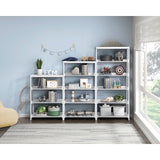 Sloane White 5 Fixed Shelves Bookcase