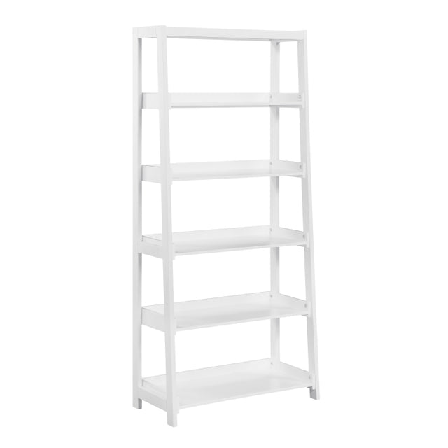 Sloane White 5 Fixed Shelves Bookcase