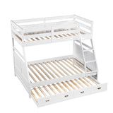 Sloane White Twin/Full Bunk Bed