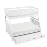 Sloane White Twin/Full Bunk Bed
