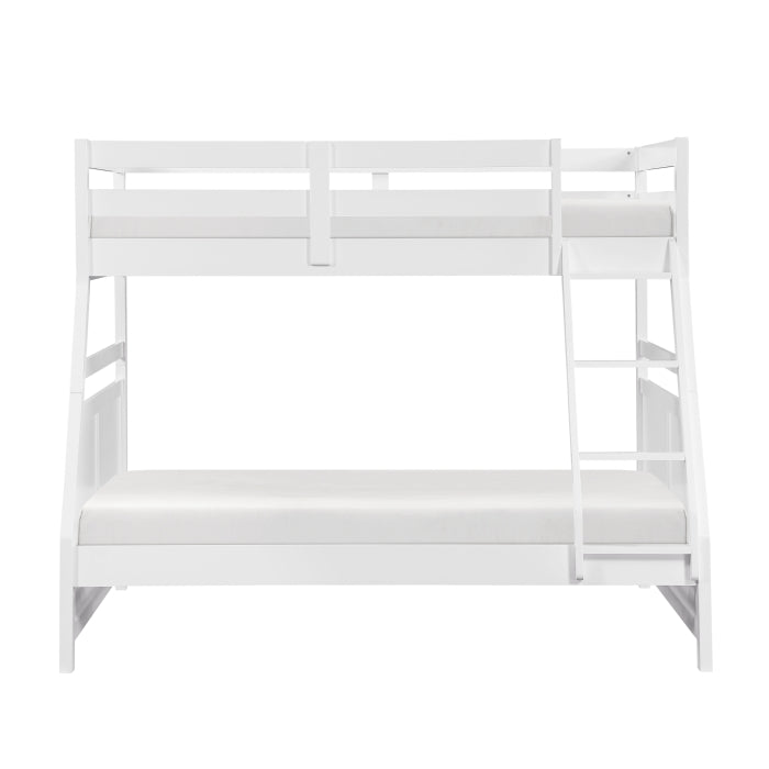Sloane White Twin/Full Bunk Bed