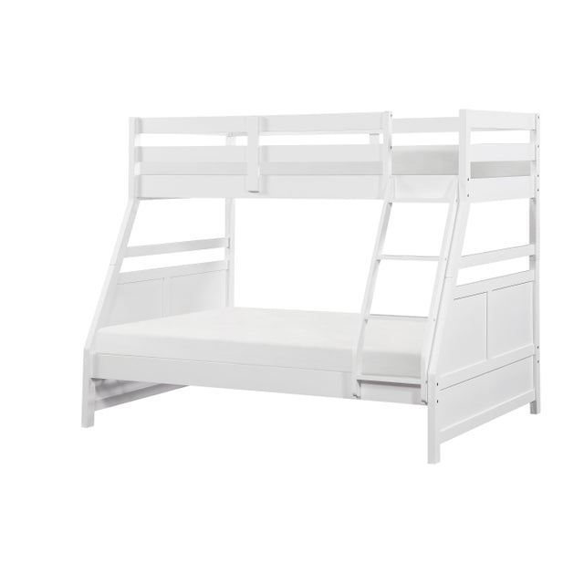 Sloane White Twin/Full Bunk Bed
