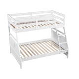 Sloane White Twin/Full Bunk Bed