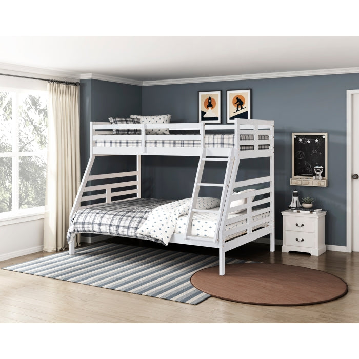 Darden Silver Twin/Full Bunk Bed