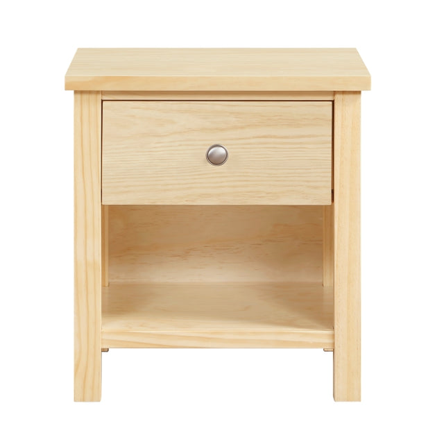 Bartly Brown 1-Drawer Nightstand