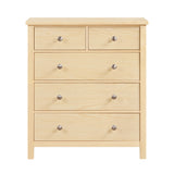 Bartly Brown 5-Drawer Chest