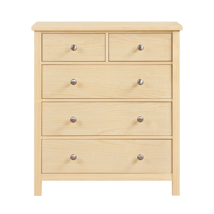 Bartly Brown 5-Drawer Chest