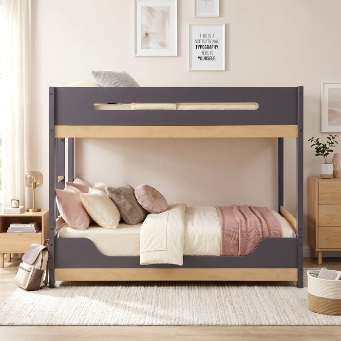 Koda Brown/Charcoal Twin Bunk Bed