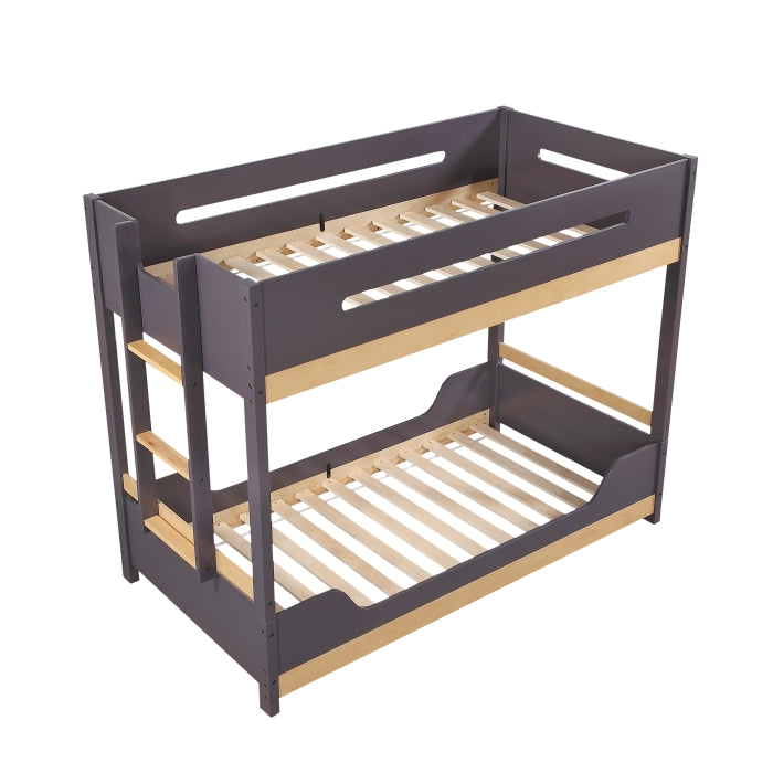 Koda Brown/Charcoal Twin Bunk Bed