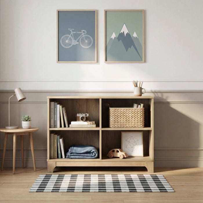 Liam Brown 4 Shelves Bookcase