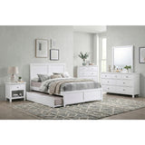 Galen White Full Platform Bed