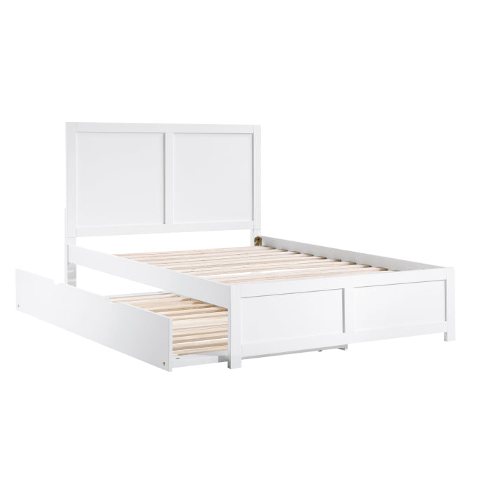 Galen White Full Platform Bed