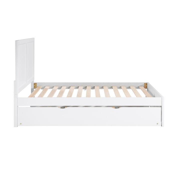 Galen White Full Platform Bed