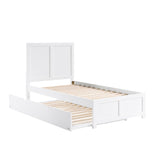 Galen White Twin Platform Bed
