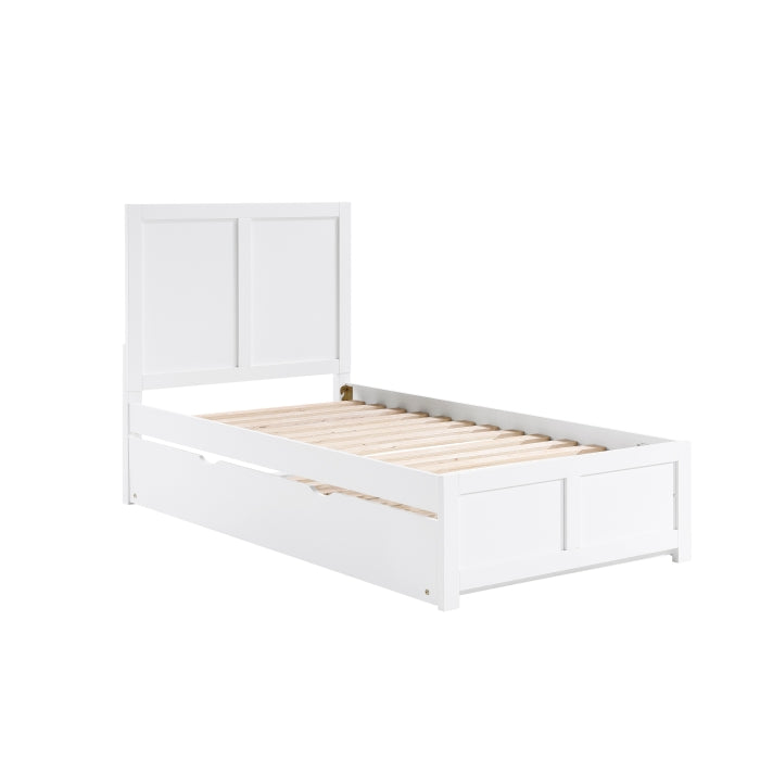 Galen White Twin Platform Bed