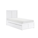 Galen White Twin Platform Bed