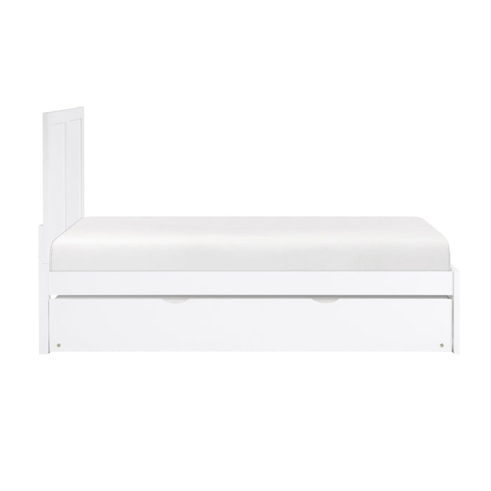 Galen White Twin Platform Bed