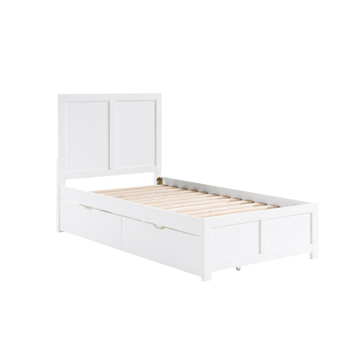 Galen White Twin Platform Bed