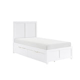 Galen White Twin Platform Bed
