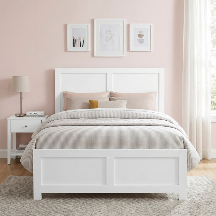 Galen White Twin Platform Bed
