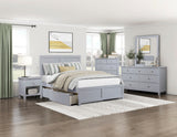 Orion Gray Full Platform Bed