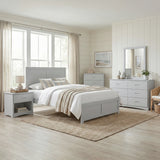 Orion Gray Full Platform Bed