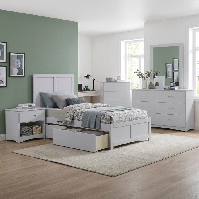Orion Gray Twin Platform Bed