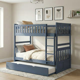Nora Blue Twin Bunk Bed