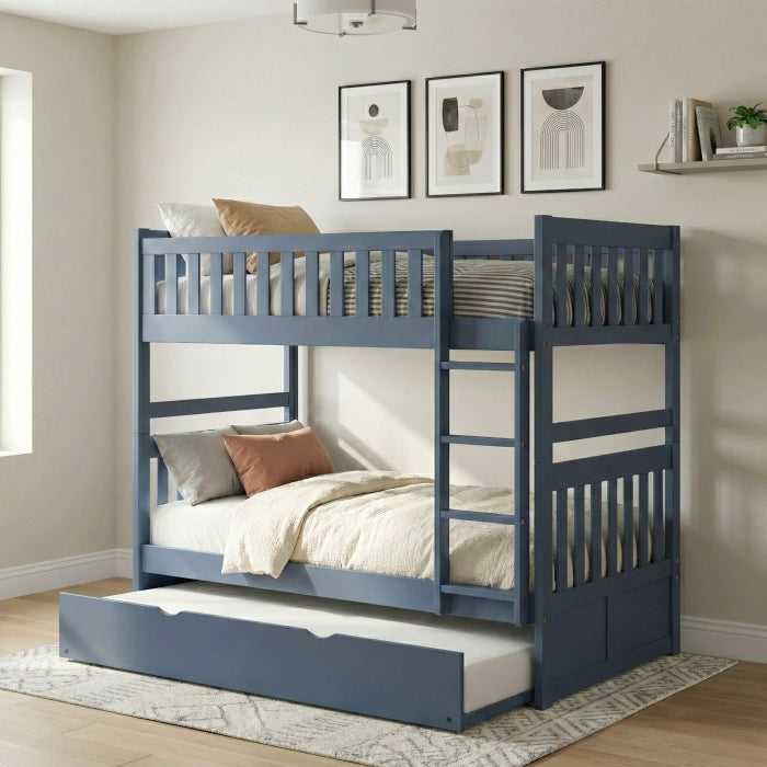 Nora Blue Twin Bunk Bed