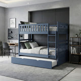 Nora Blue Twin Bunk Bed