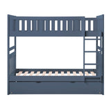 Nora Blue Twin Bunk Bed