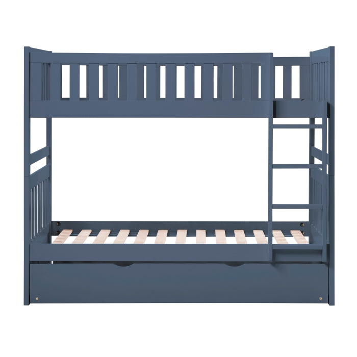 Nora Blue Twin Bunk Bed