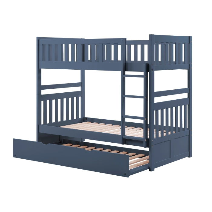 Nora Blue Twin Bunk Bed