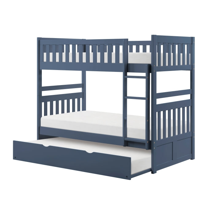 Nora Blue Twin Bunk Bed